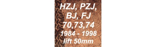 HZJ, PZJ BJ, FJ 70, 73, 74 1984-1998